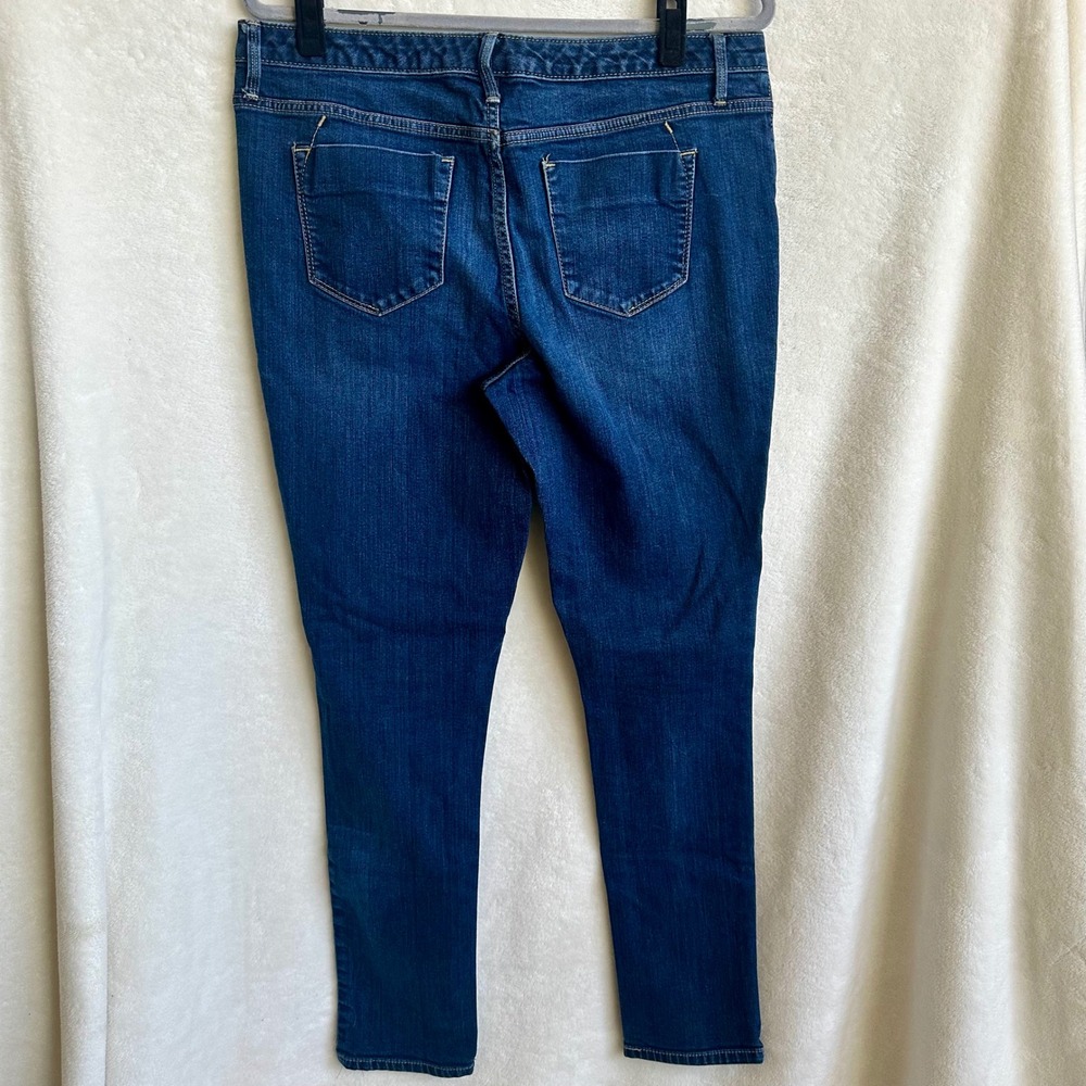 Mossimo Premium Denim Curvy Skinny Jeans Dark Wash Blue Stretch Womens 12R - Picture 2 of 4
